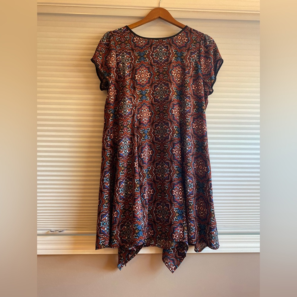 Sheer Paisley Dress